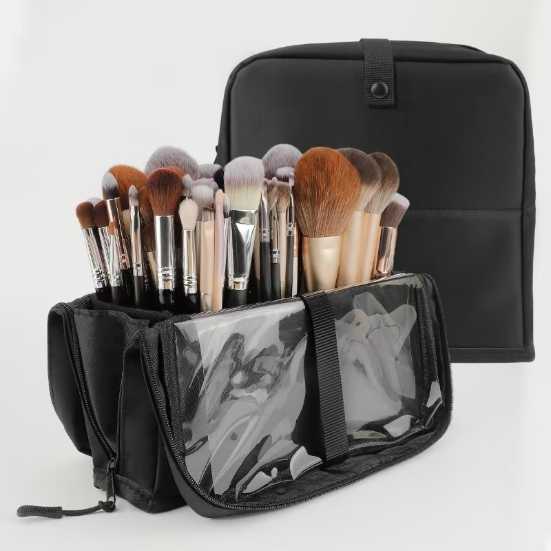 Beauty Bag Makeup - Large Black Foldable Makeup Bag 14-40