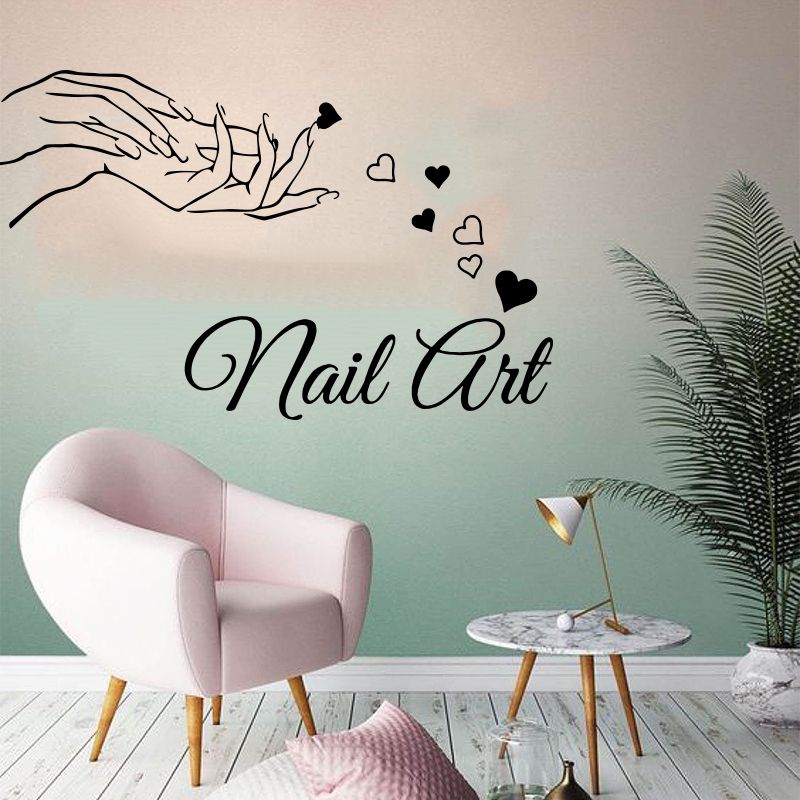Beauty Makeup For Girl - Beauty Nail Salon Girl Hand Wall