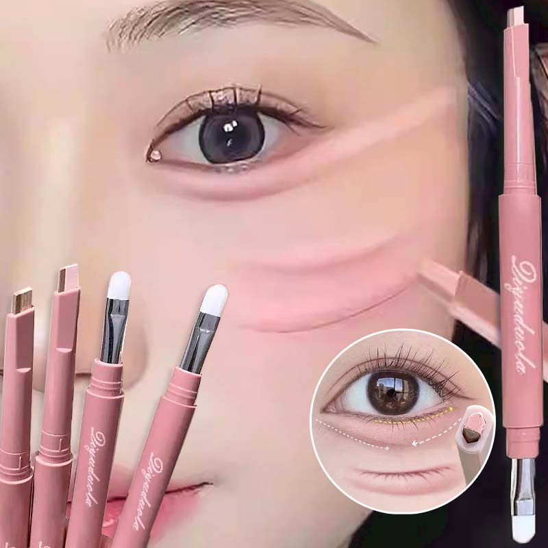 Eyeshadow Glitter Pigment - Korean 2in1 Lying Silkworm Pen Waterproof