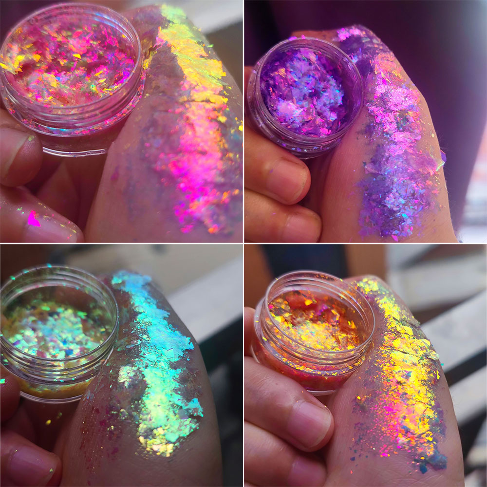 Sparkly Chameleon Nail Opal Fl - Eyeshadow Glitter Pigment ulasan dan harga