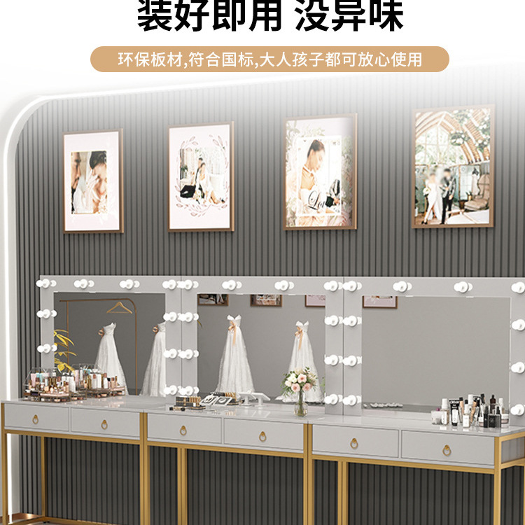 Dressing table with light mirr - Beauty Makeup Bridal ulasan dan harga