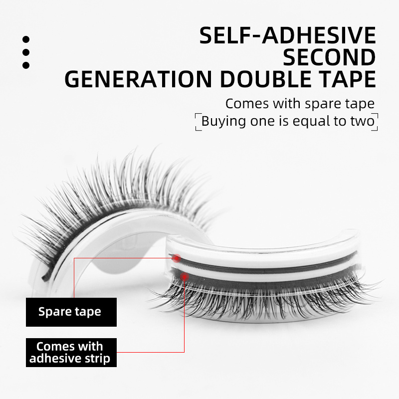 3D False Eyelashes Self-Adhesi - Beauty Makeup Look ulasan dan harga