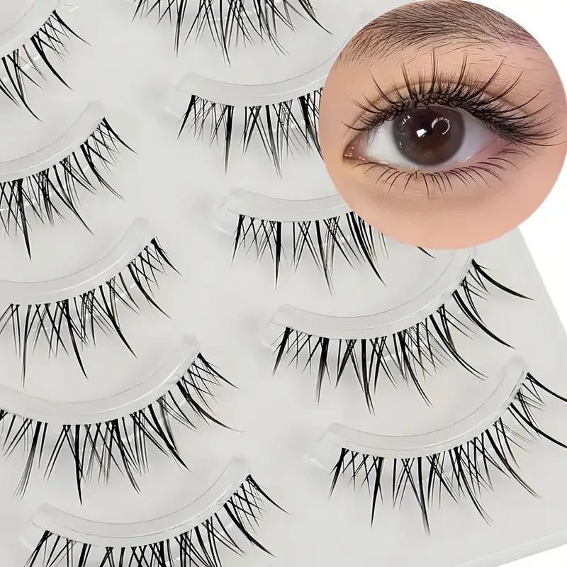 5 Pairs Transparent Stem Wavy  - Beauty Makeup Look ulasan dan harga