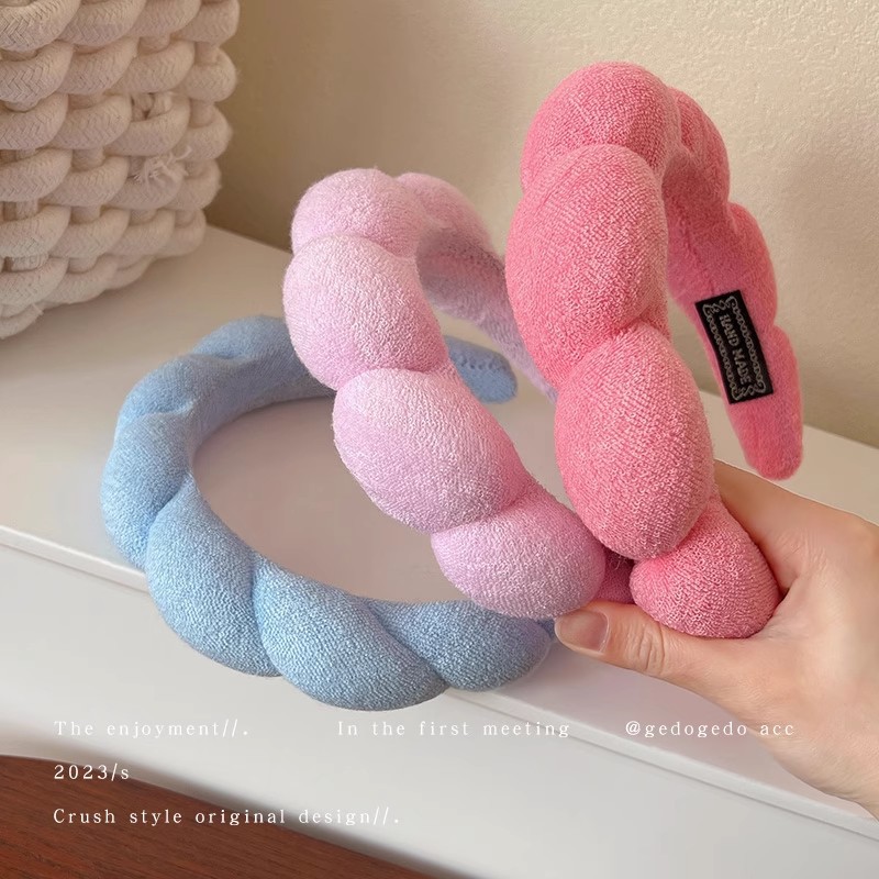 Retro Puffy Hair Band Sponge H - Beauty Makeup For Girl ulasan dan harga