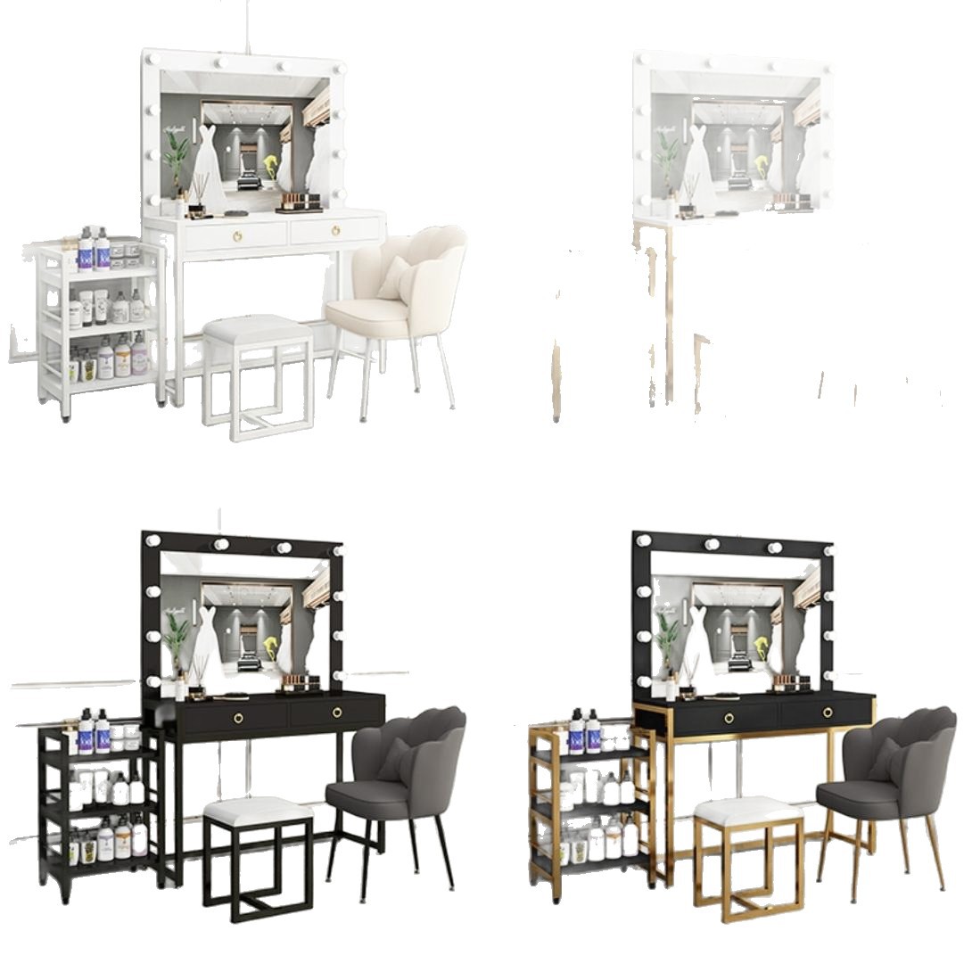 Studio dresser with lamp mirro - Beauty Makeup Bridal ulasan dan harga