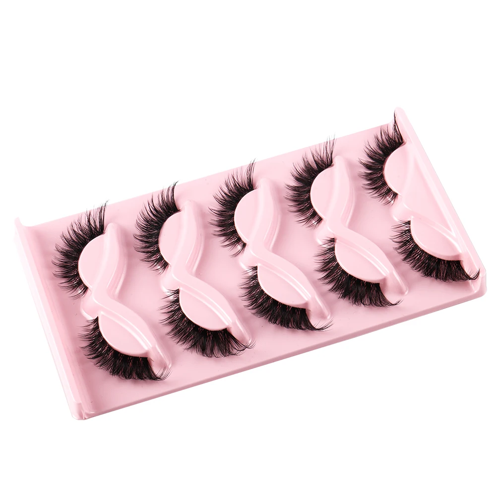 Cat Eye 5 Pairs 3D Natural Fal - Beauty Makeup Look ulasan dan harga