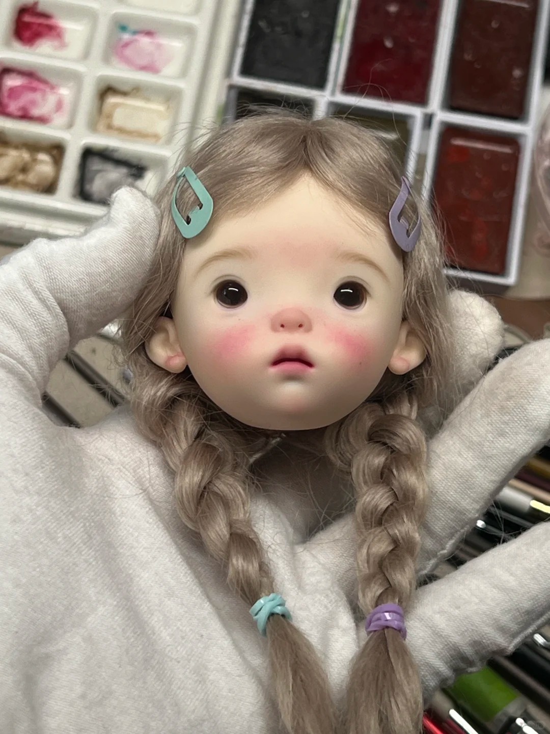 SD BJD Doll 1/6 Landoudou Head - Beauty Makeup For Girl ulasan dan harga