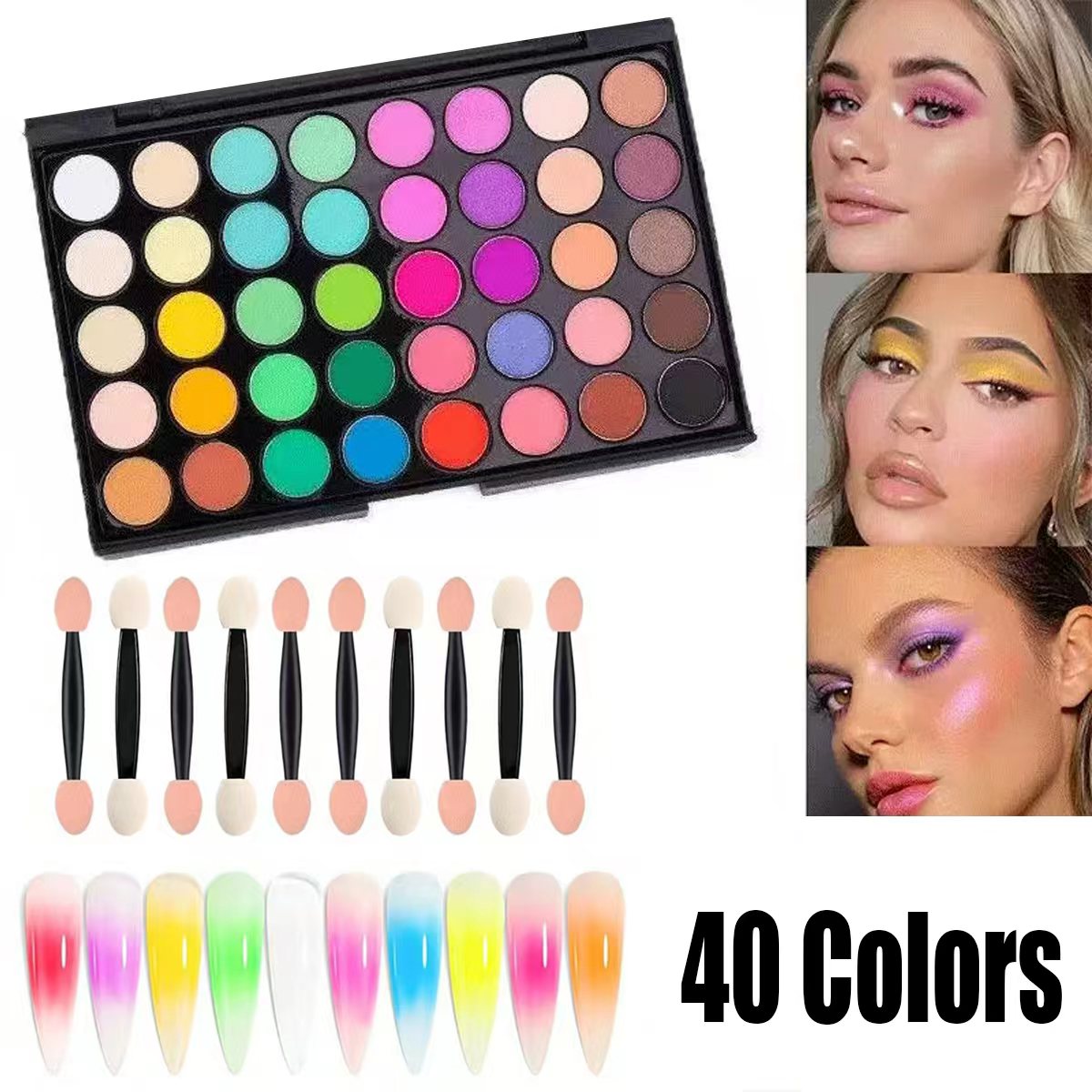 New Makeup and Nail Art, Unive - Eyeshadow Glitter Pigment ulasan dan harga