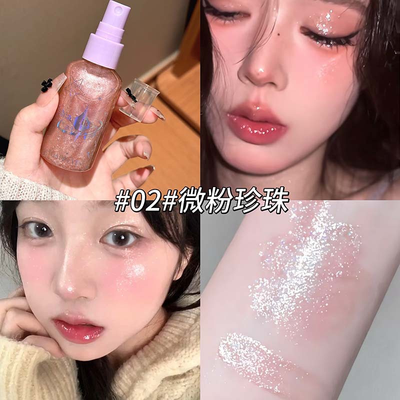 Body Glitter Spray Diamond Fin - Beauty Makeup Look ulasan dan harga