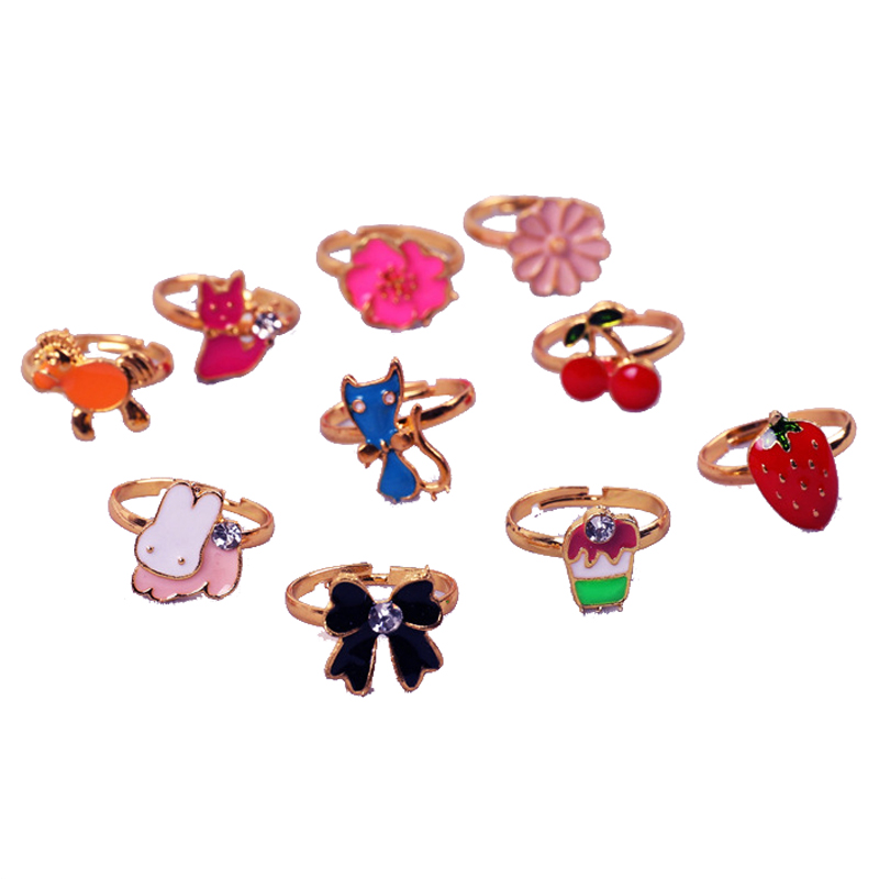 10/20 pcs Children Cute Ring A - Beauty Makeup For Girl ulasan dan harga