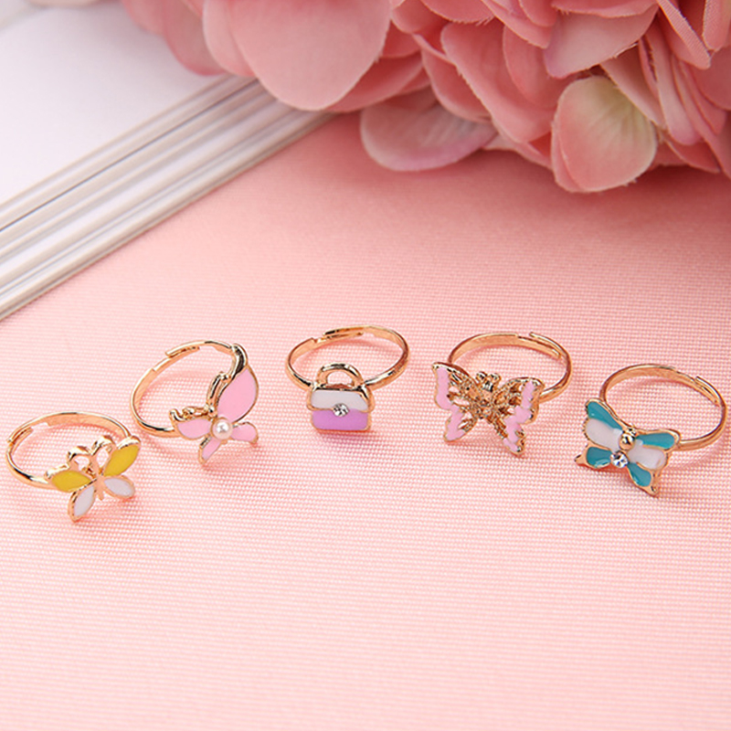 10/20 pcs Children Cute Ring A - Beauty Makeup For Girl ulasan dan harga