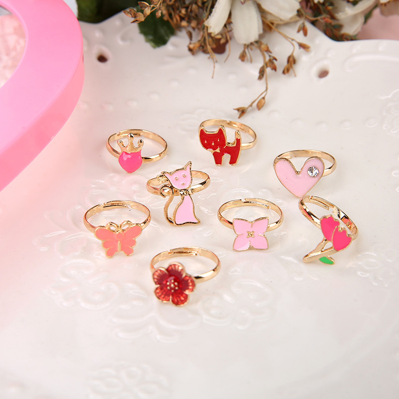 10/20 pcs Children Cute Ring A - Beauty Makeup For Girl ulasan dan harga