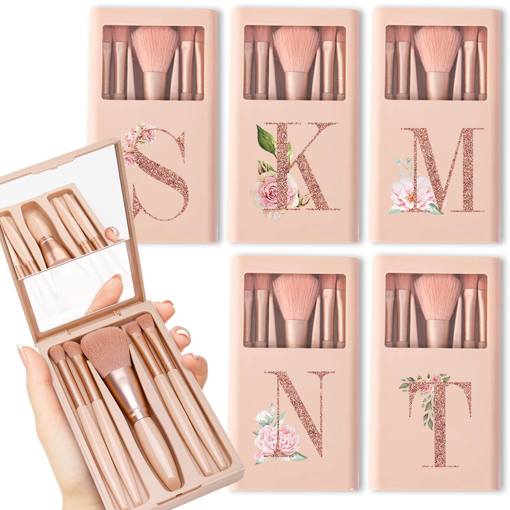5pcs Cosmetic Brush Kit With M - Beauty Flower Makeup ulasan dan harga