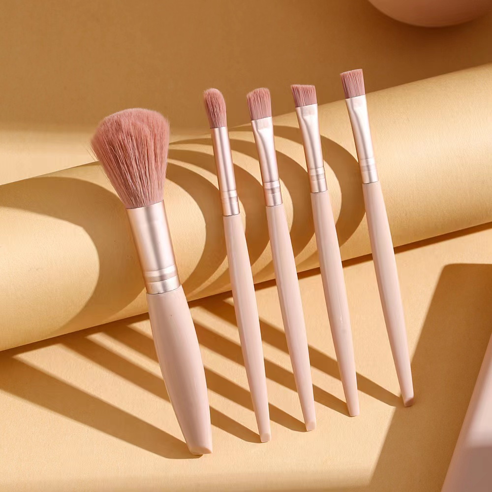 5pcs Cosmetic Brush Kit With M - Beauty Flower Makeup ulasan dan harga