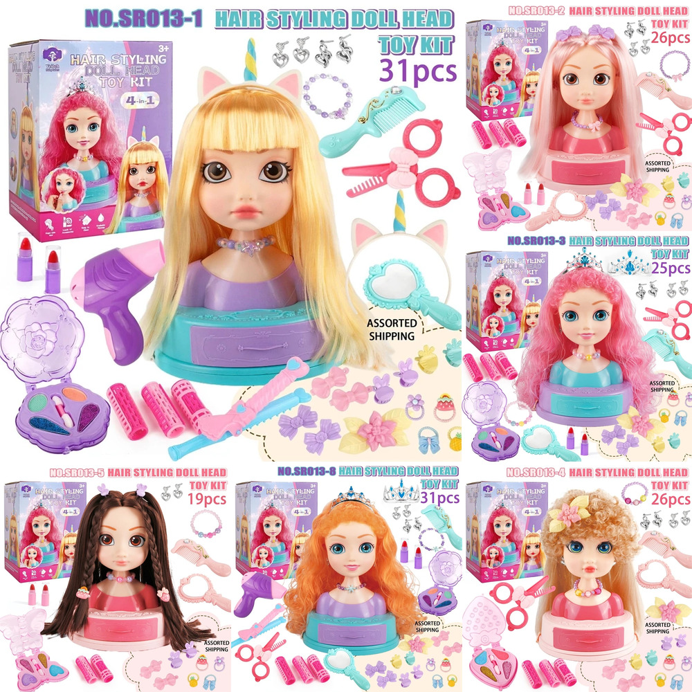 Hair Styling Doll Head Makeup  - Beauty Makeup For Girl ulasan dan harga