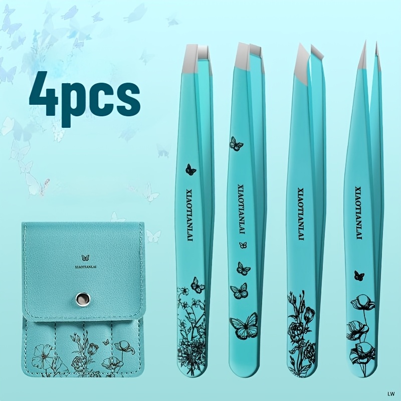 4Pcs Tiffany Blue Butterfly Fl - Beauty Bag Makeup ulasan dan harga