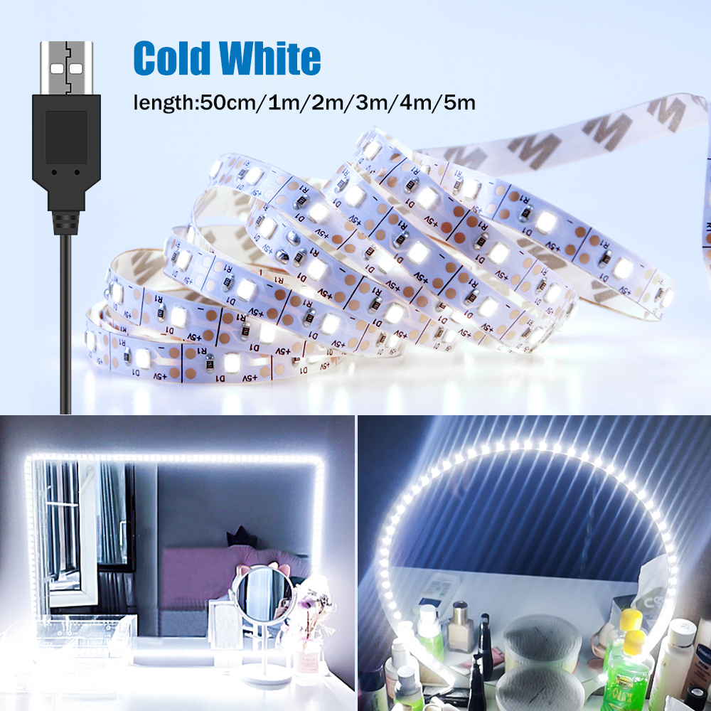 DC5V LED Makeup Mirror Light S - Beauty Makeup Light ulasan dan harga