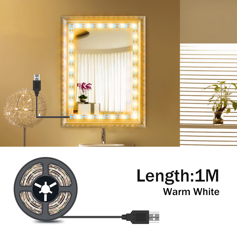 DC5V LED Makeup Mirror Light S - Beauty Makeup Light ulasan dan harga