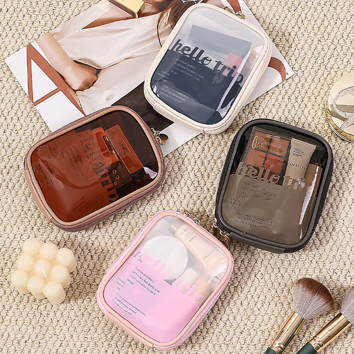 Transparent Portable Cosmetic  - Beauty Bag Makeup ulasan dan harga