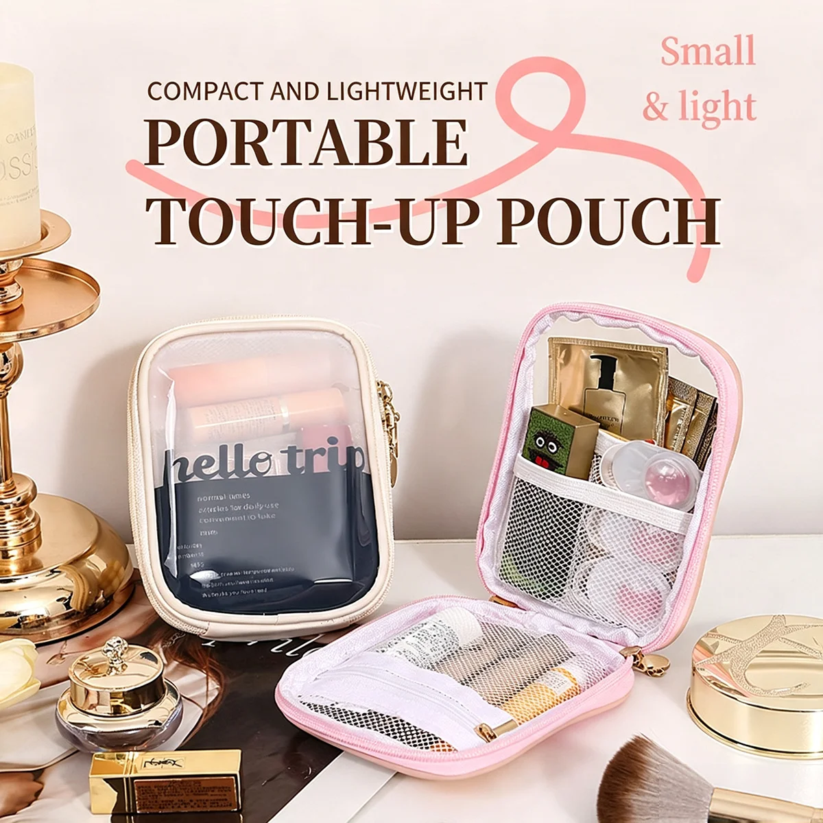 Transparent Portable Cosmetic  - Beauty Bag Makeup ulasan dan harga