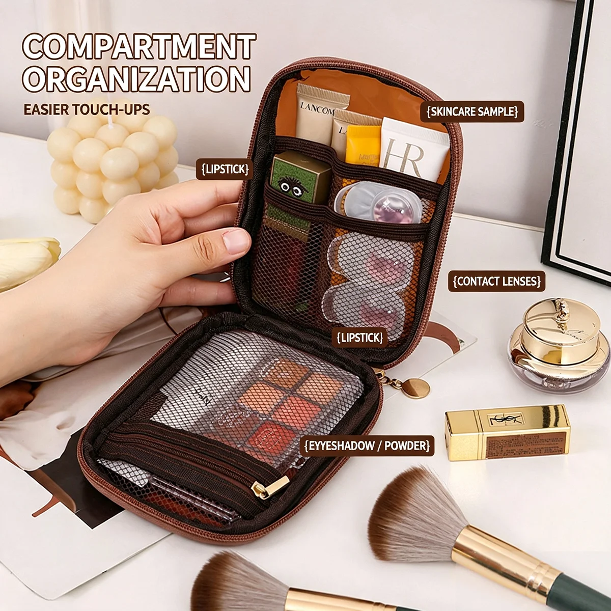 Transparent Portable Cosmetic  - Beauty Bag Makeup ulasan dan harga