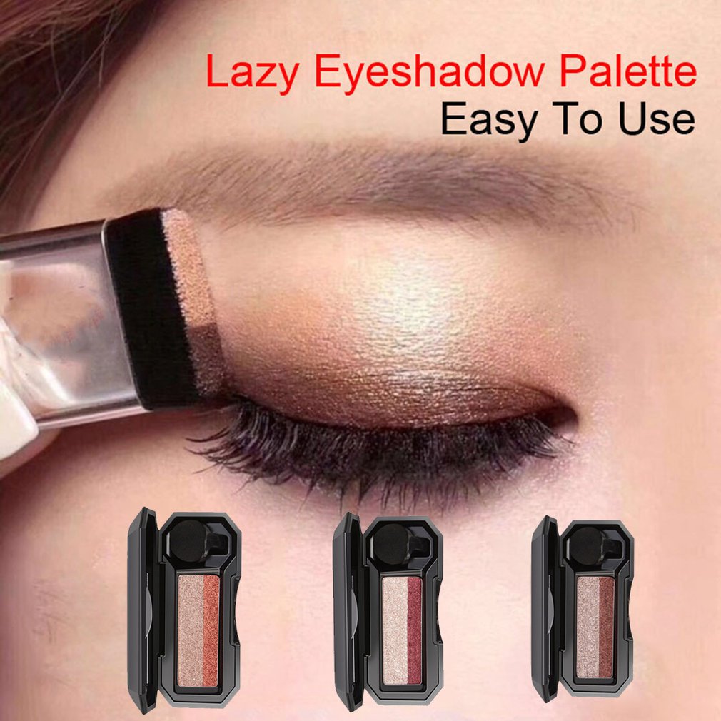 DNM Double Color Lazy Eyeshado - Eyeshadow Glitter Pigment ulasan dan harga