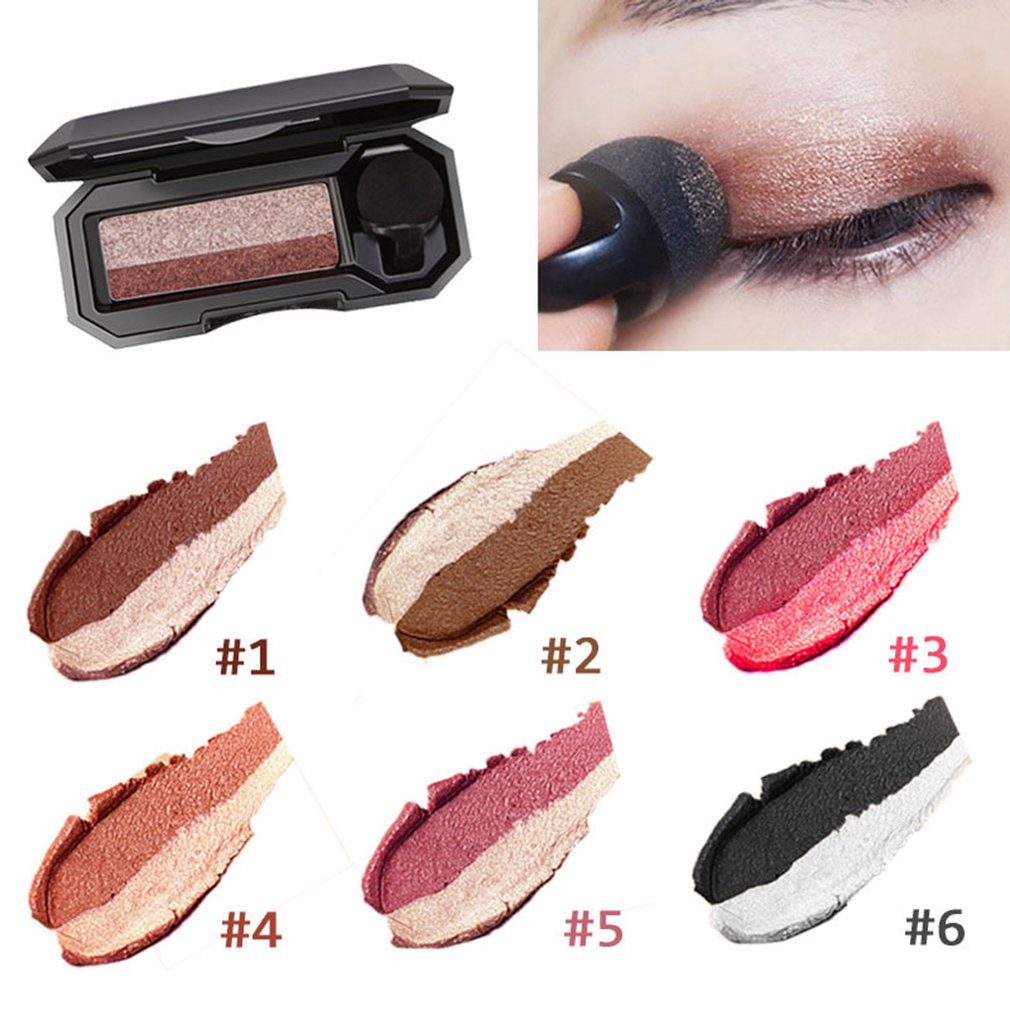 DNM Double Color Lazy Eyeshado - Eyeshadow Glitter Pigment ulasan dan harga