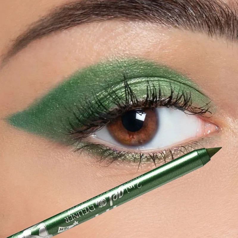 2 in1 Matte Eyeliner Lip Liner - Eyeshadow Glitter Pigment ulasan dan harga