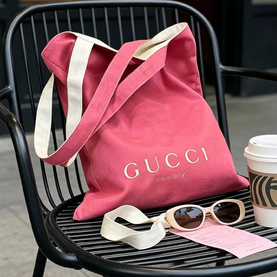 GUCCIs bag Women Canvas Tote B - Beauty Flower Makeup ulasan dan harga